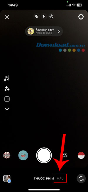 cach dung template co san Instagram Reel 2*435015