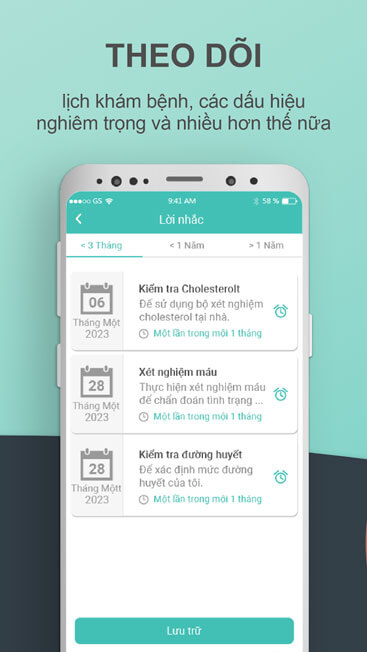 Theo dõi lịch khám bệnh