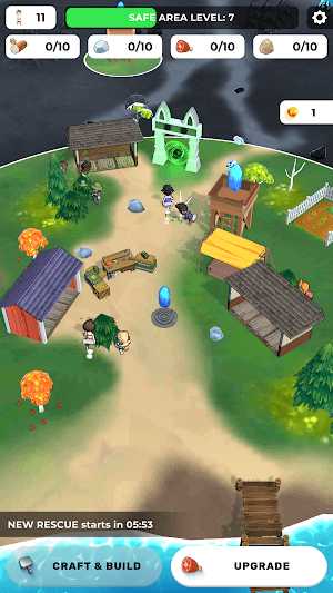 Thu thập tài nguyên trên một hòn đảo nhỏ bí ẩn