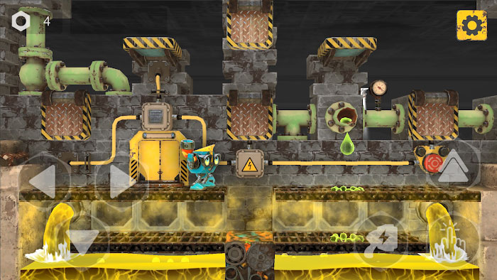 Bạn phiêu lưu trong nhà máy ngầm dưới lòng đất trong game Live Factory: 3D Platformer