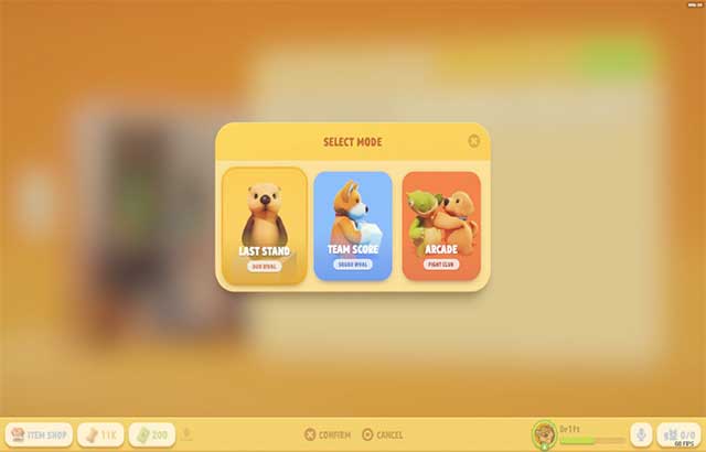 Chọn giữa ba chế độ - Last Stand, Team Score và Arcade, sau đó chọn bản đồ