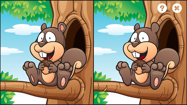 Spot it: Find the Difference yêu cầu bạn tìm 5 điểm khác biệt giữa 2 bức tranh