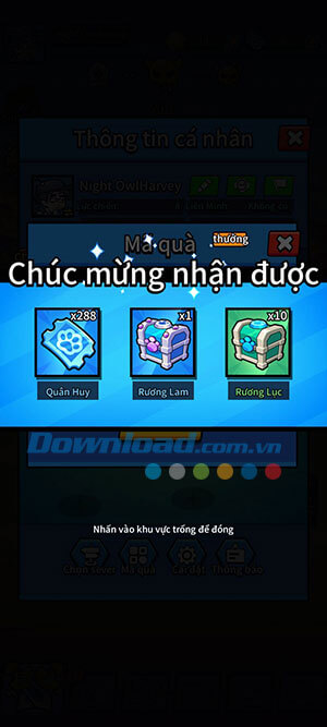 Nhận quà giá trị