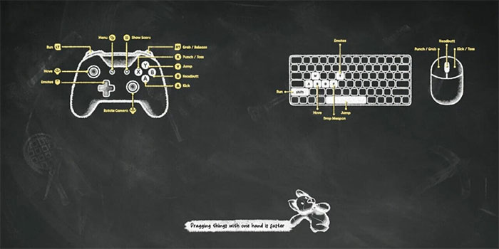 Người chơi cần nắm rõ các thao tác điều khiển để kiểm soát nhân vật trong Party Animals