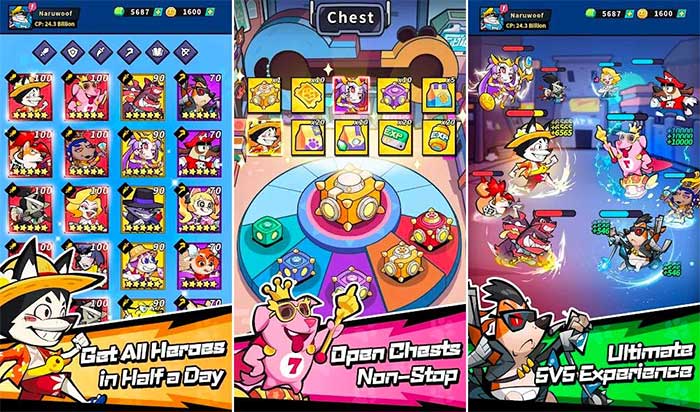 Thu thập hơn 50 khuyển tướng trong X-Dogs: Siêu Khuyển