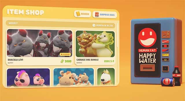 Từ menu chính, nhấp Item Shop ở góc dưới bên trái của màn hình, sau đó chọn Redeem 