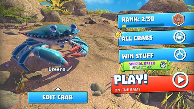 Sử dụng nâng cấp và skill cho con cua mà bạn yêu thích nhất ở thời điểm hiện tại