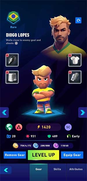 Nâng cấp cầu thủ