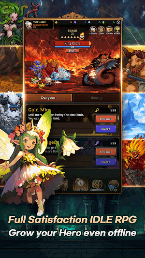 Phát triển anh hùng offline nhàn rỗi