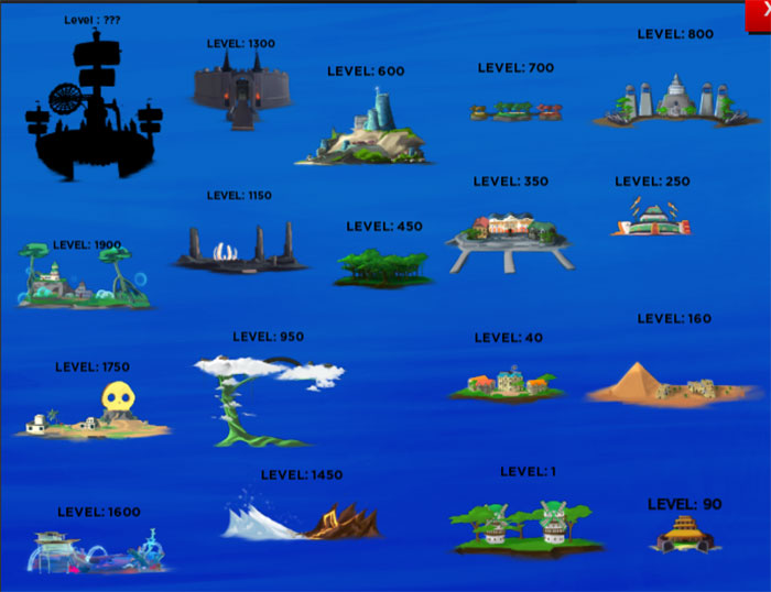 Haze Piece có hàng trăm cấp độ và hòn đảo để người chơi khám phá