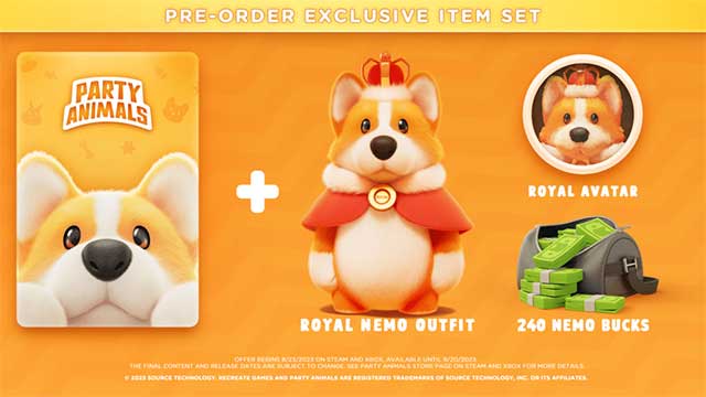 Bạn sẽ có sẵn 240 Nemo Bucks là phần thưởng khi đặt hàng trước