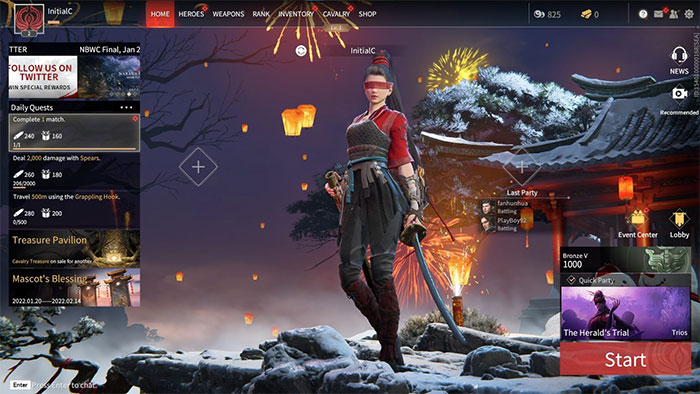 Naraka Bladepoint sở hữu thiết kế hình ảnh và đồ họa đẹp mắt