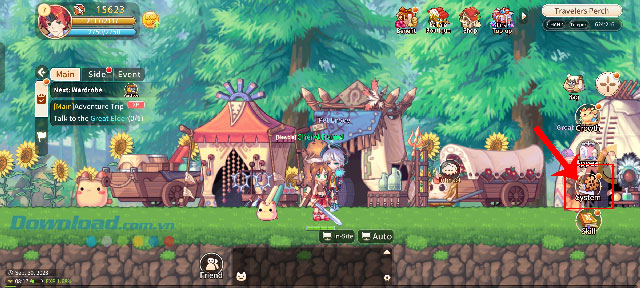 Ấn vào mục System.