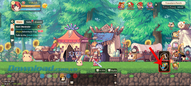 Quay lại mục System, sau đó chạm vào mục Mail.