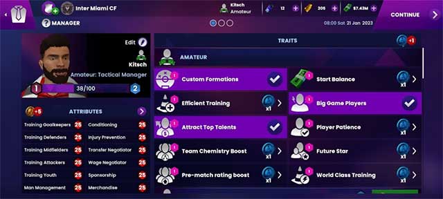 Quản lý nhiều khía cạnh của đội bóng