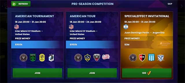 Mục tiêu chính của bạn là giành chiến thắng trong các giải đấu