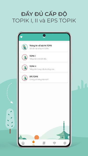 Bài thi nhiều cấp độ