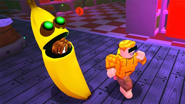 Người chơi có thể trốn khỏi Banana trong các tủ khóa trên bản đồ