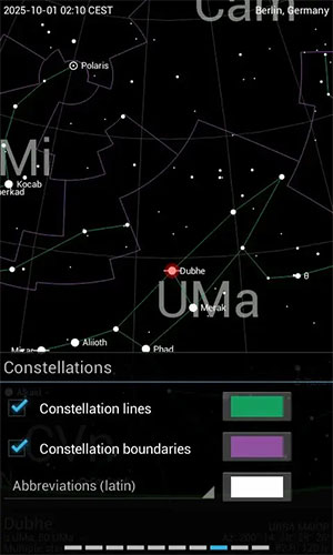 ung dung thien van giong Stellarium 3*437122
