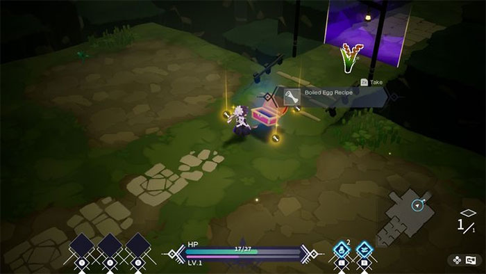 Phá vỡ rương trên đường để mở khóa công thức, rune hoặc trang bị