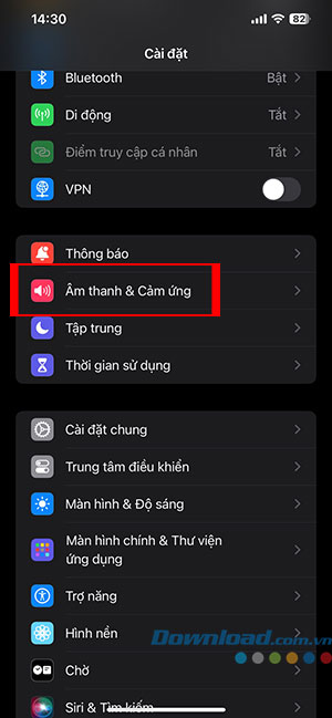 tat rung o che do im lang iOS 17 1*438033