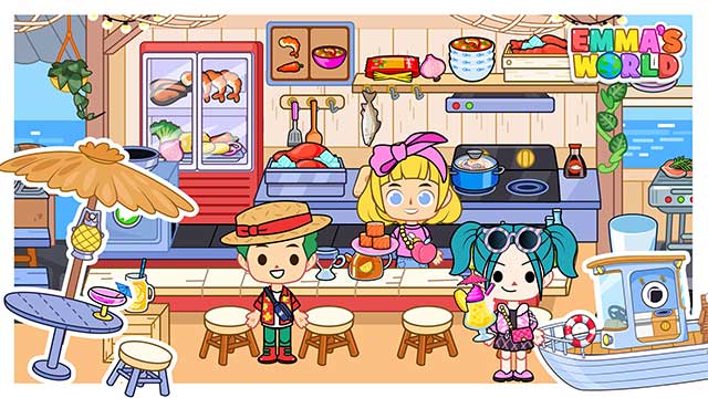 Xây dựng thị trấn trong mơ của bạn trong game Emma's World