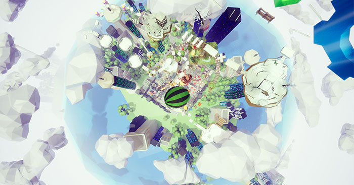 HansPatch 4Game dưa hấu bay trên những tầng mây giống Only Up!