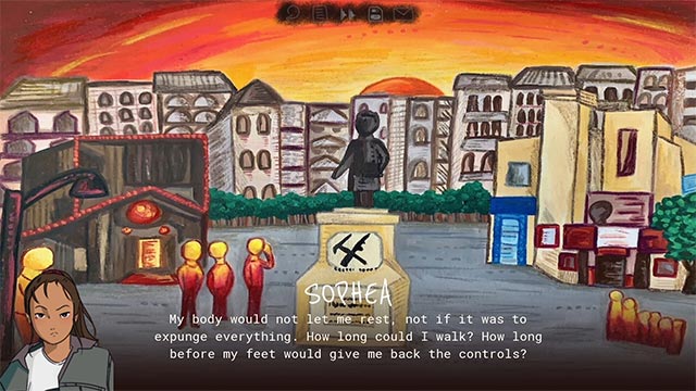 Stamped: An Anti-travel Game pha trộn giữa đồ họa vẽ tay, tranh sơn dầu và hình ảnh kỹ thuật số