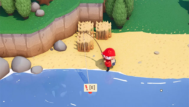 Longvinter có cách câu cá khá đơn giản chỉ với 1 thao tác nhấn E