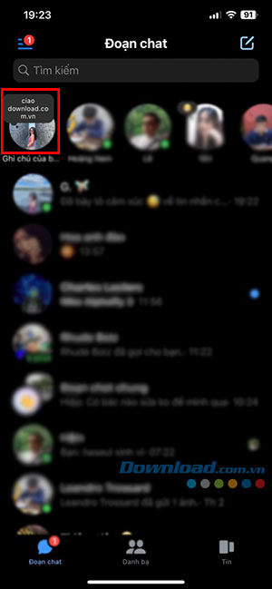 Cập nhật trạng thái, suy nghĩ trên Messenger với tính năng Ghi chú Messenger