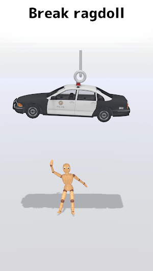 Thả rơi ô tô để đè bẹp hình nộm