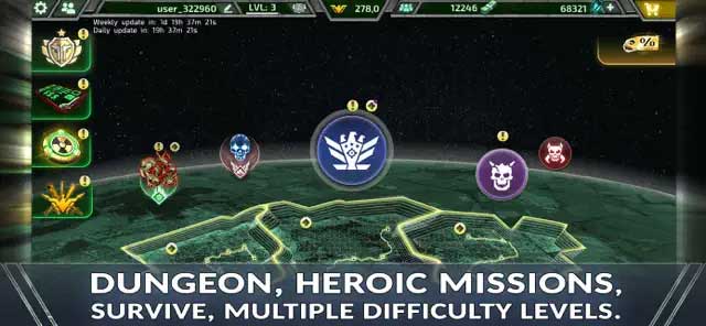 Khám phá Dungeon với các nhiệm vụ sinh tồn trong nhiều cấp độ khó