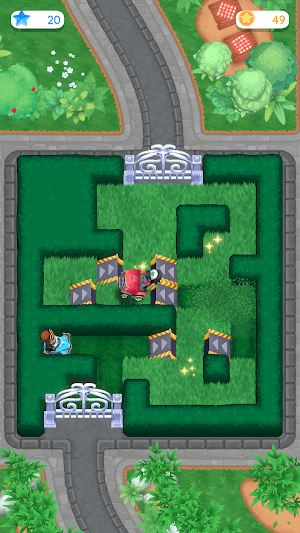 Cắt cỏ và tìm đường đi trong mê cung