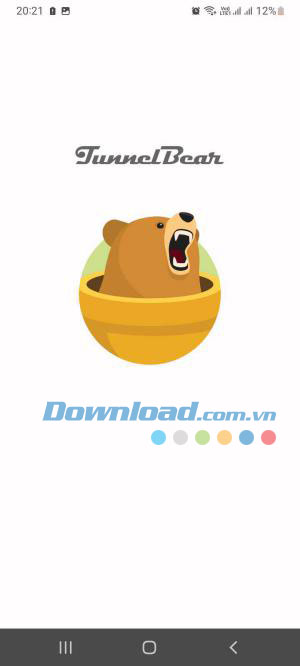 Tải và mở ứng dụng TunnelBear VPN
