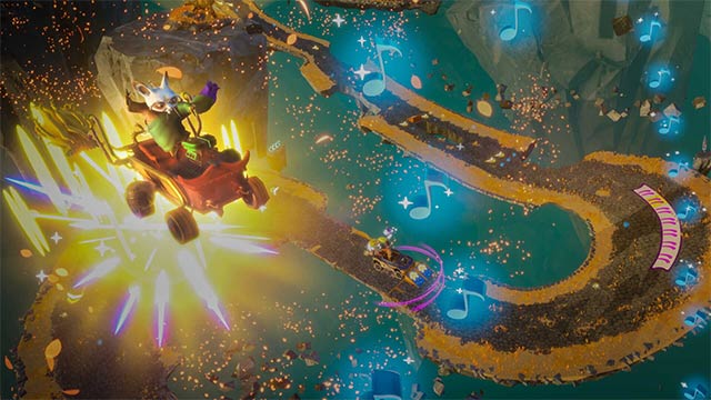 Thu thập đầy đủ các nốt nhạc để mở khóa sức mạnh mới trong DreamWorks All-Star Kart Racing
