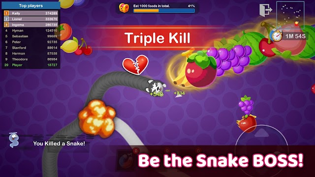 Ăn đồ ăn và trở thành con rắn lớn nhất trong Snake Merge