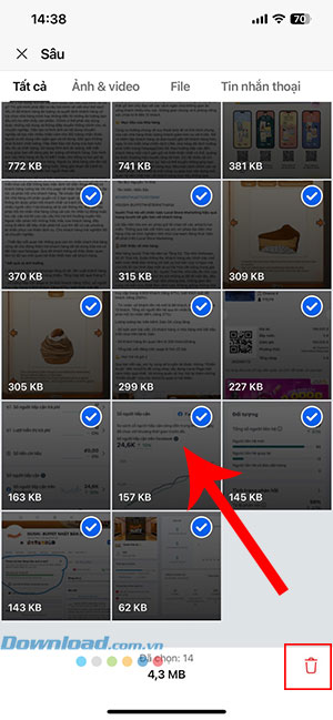 xoa bo nho dem Zalo iOS 7*439612