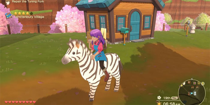 Người chơi có thể cưỡi con vật mình đã thuần hóa để di chuyển nhanh hơn