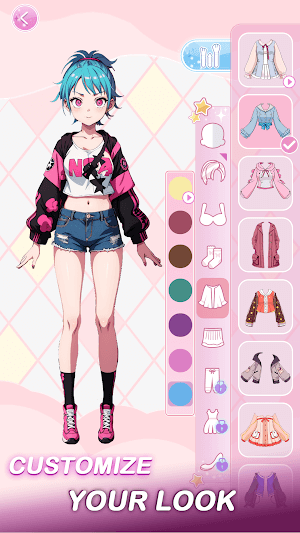 Anime Dress Up Games Moe Girls cho bạn tùy chỉnh diện mạo nhân vật theo ý thích
