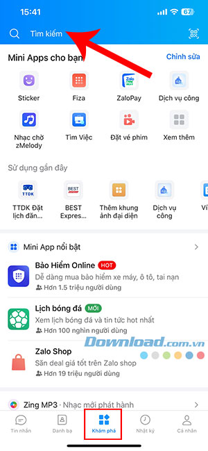 cach dat xe Be tren Zalo 1*440226