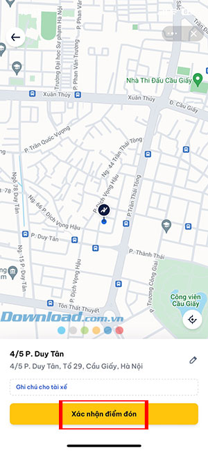 cach dat xe Be tren Zalo 10*440232