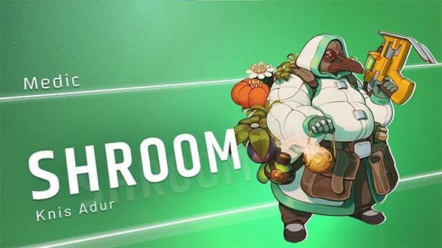 Shroom là nhân vật thuộc lớp Support / Healer