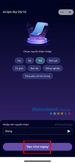 tao thiep mung 20 10 tren Zalo dien thoai 13*440140