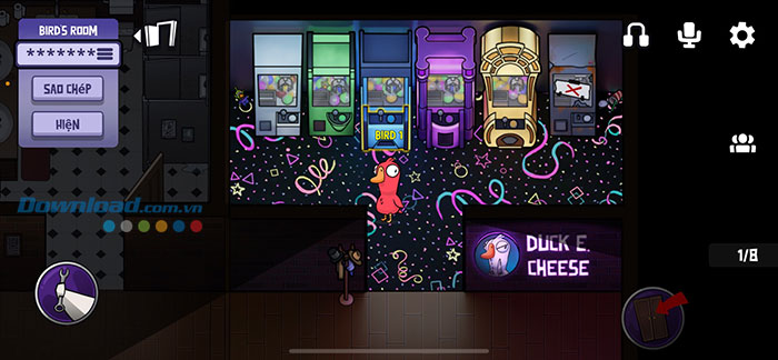 5 loại Máy đổi xu để người chơi gắp các Token màu tương ứng