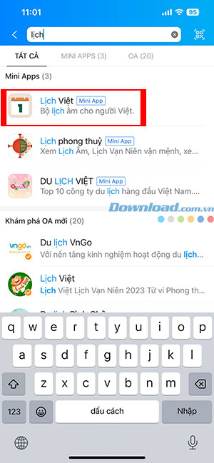 cach xem ngay hoang dao tren Zalo 2*440717
