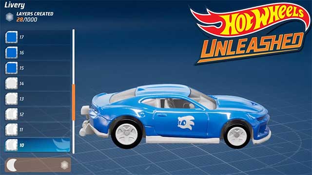 Chèn bất kỳ layer bổ sung nào để tạo ra các thiết kế xe hơi phức tạp hơn