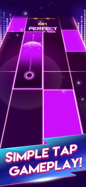 Magic Piano là game âm nhạc có gameplay chạm màn hình đơn giản