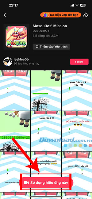 choi game Mosquitos Mission tren TikTok 2*440865