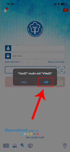 dang nhap VssID bang VNeID 2*441200
