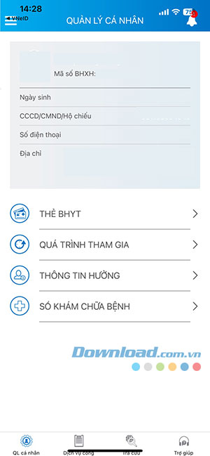 dang nhap VssID bang VNeID 3*441199